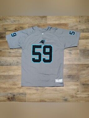 NFL Carolina Panthers Kuechly #59 Gray Football Jersey Boys Size: X/L 18/20